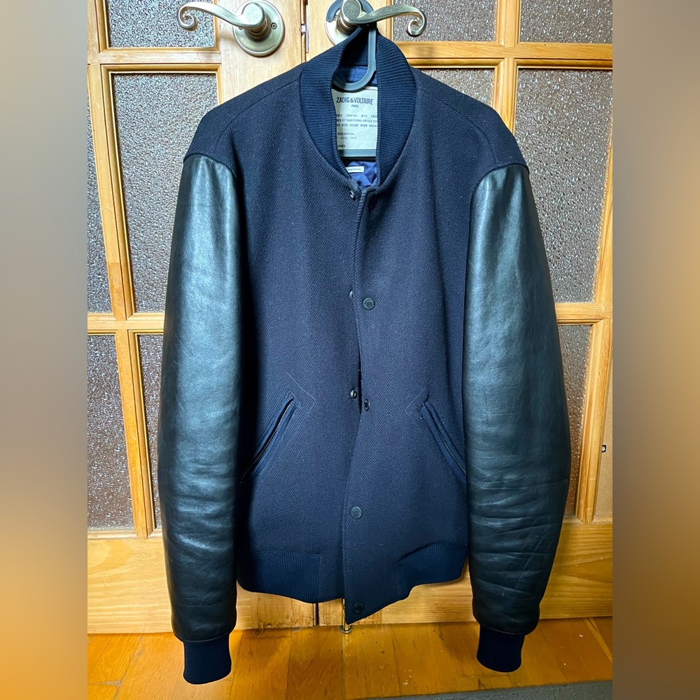 Leather and whool bombers jacket Zadig & Voltaire